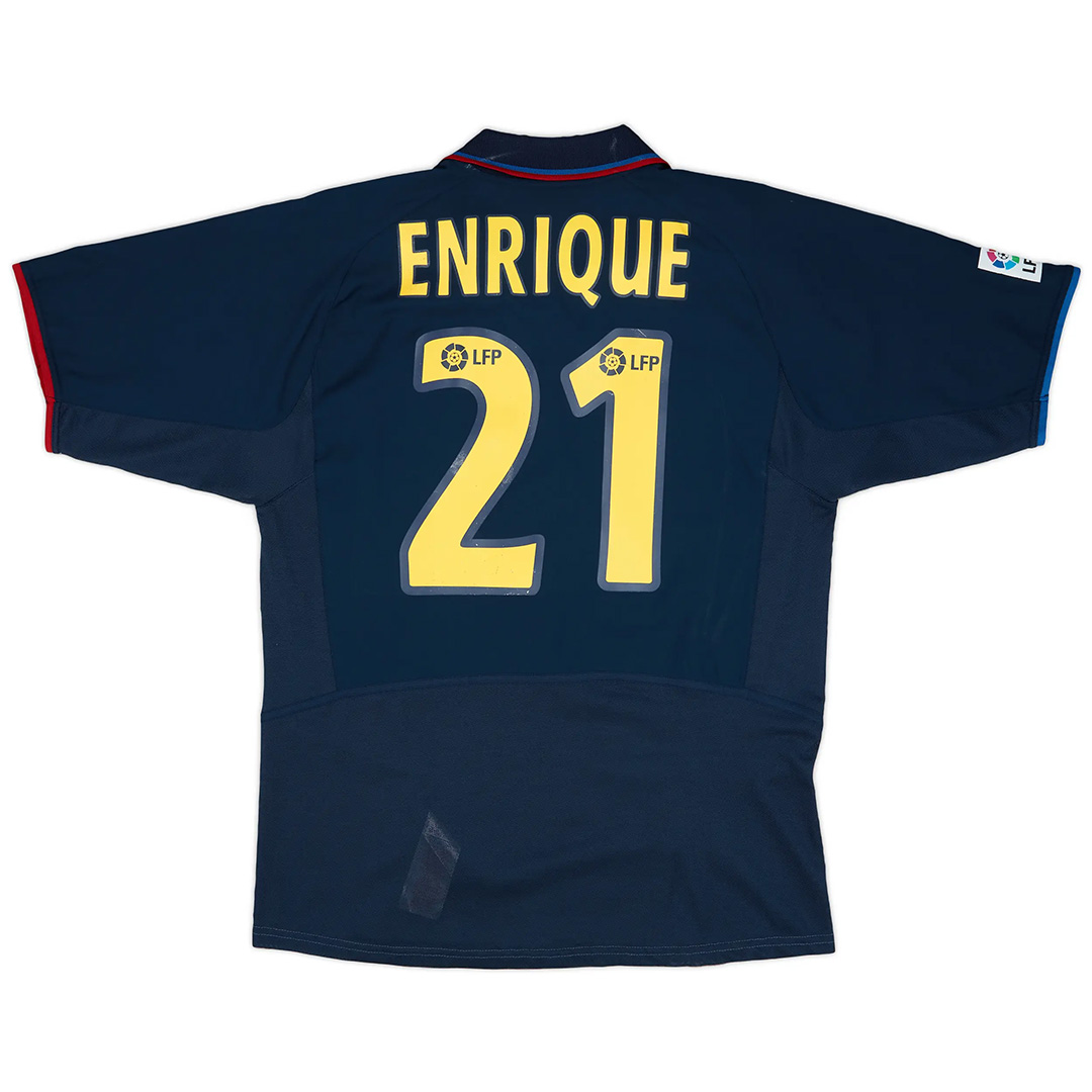 ENRIQUE #21 Retro Barcelona Third Jersey 2002/03 - Reps Jerseys