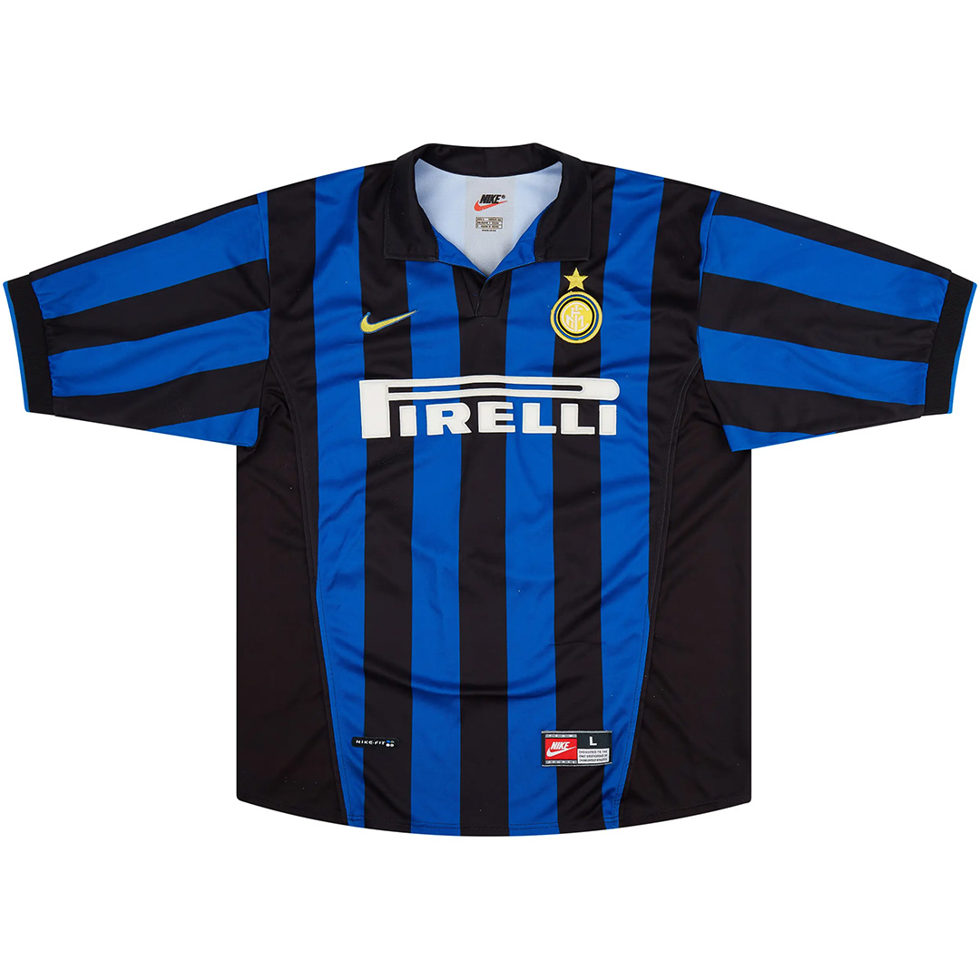Ronaldo #9 Retro Inter Milan Home Jersey 1998/99 - Reps Jerseys