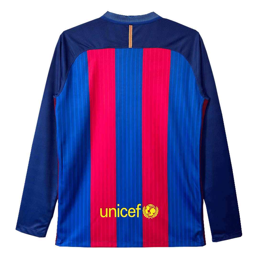 Retro Barcelona Home Long Sleeve Jersey 2016/17 - Reps Jerseys