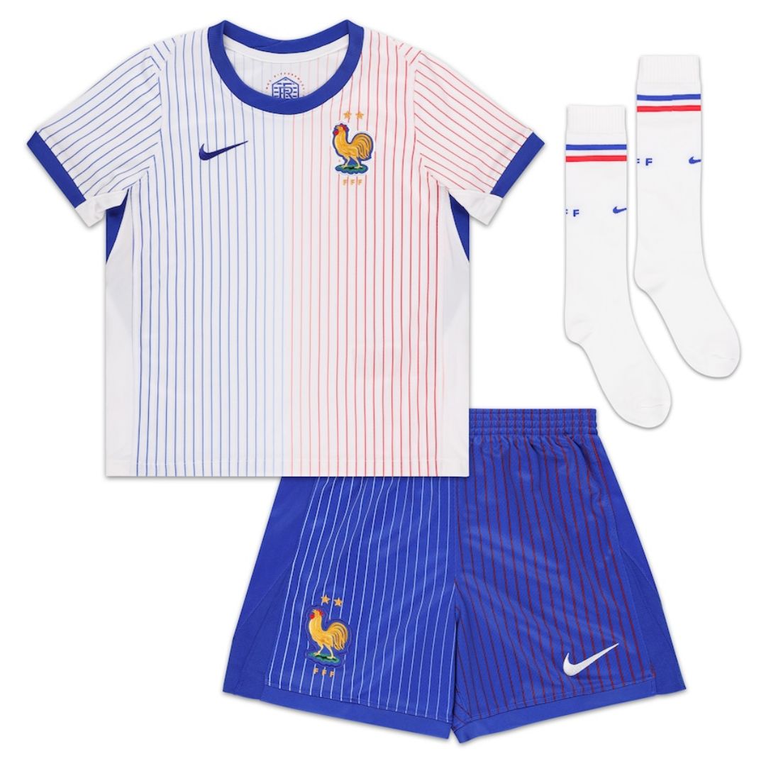 Kids France Away Full Jersey Kit Euro 2024 - Reps Jerseys