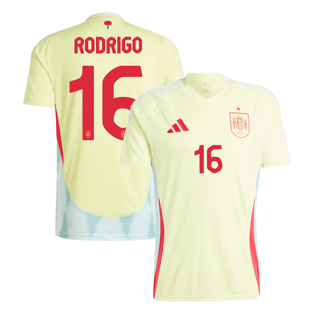 RODRIGO #16 Spain Away Jersey Euro 2024 - Reps Jerseys