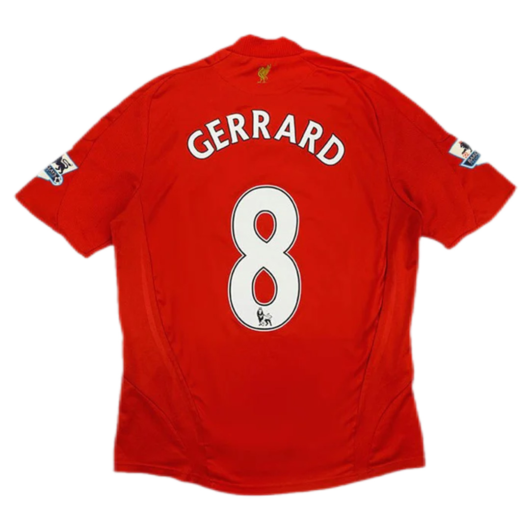 Gerrard #8 Retro Liverpool Home Jersey 2008/09 - Reps Jerseys