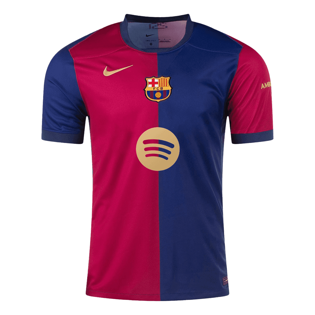 [Super Replica] LEWANDOWSKI #9 Barcelona Home Spotify Logo Without Text Jersey 2024/25 - Reps Jerseys