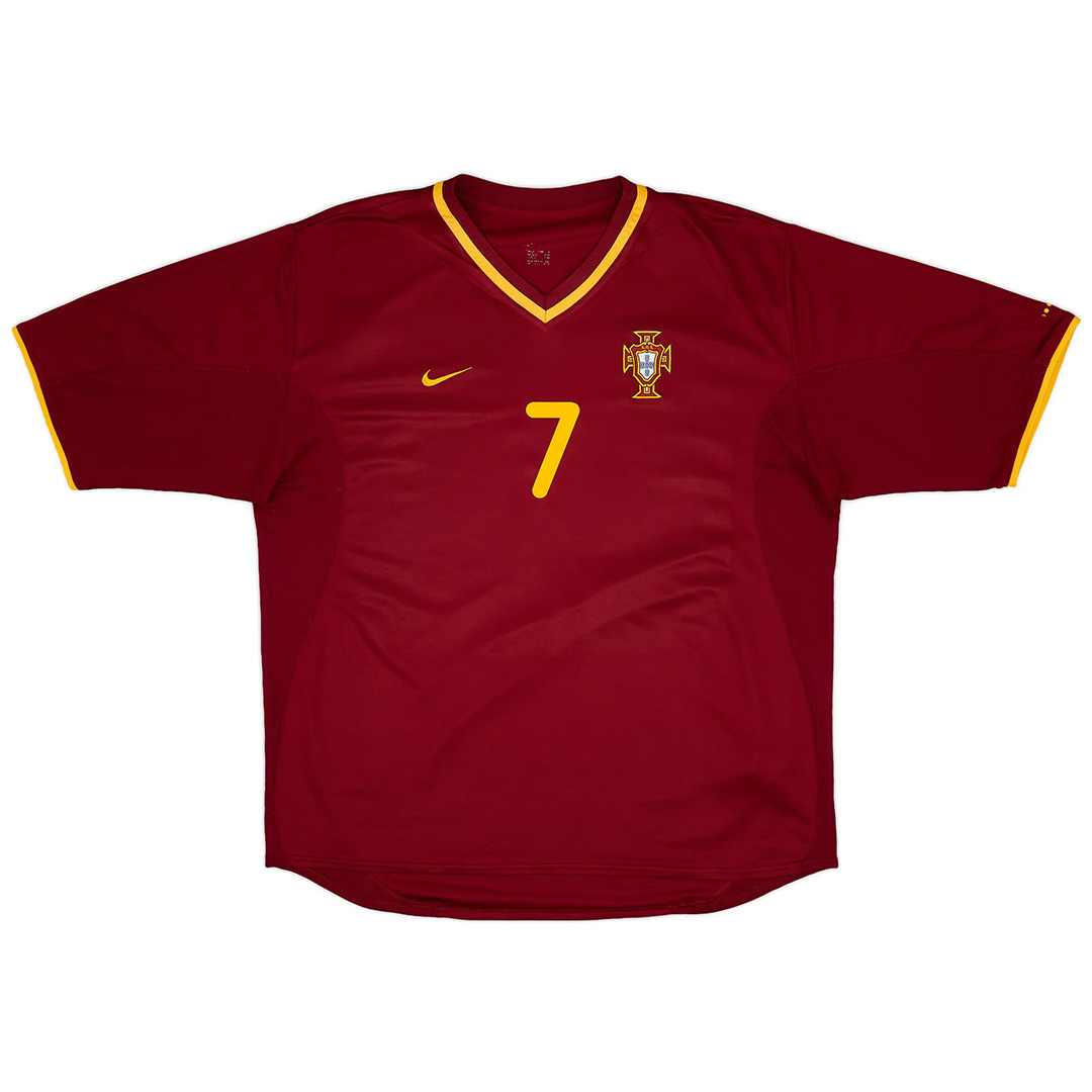 FIGO #7 Portugal Retro Home Jersey Euro Cup 2000 - Reps Jerseys