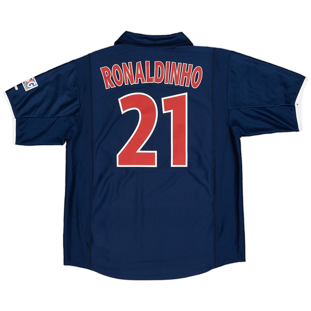 Ronaldinho #21 Retro PSG Home Jersey 2001/02 - Reps Jerseys