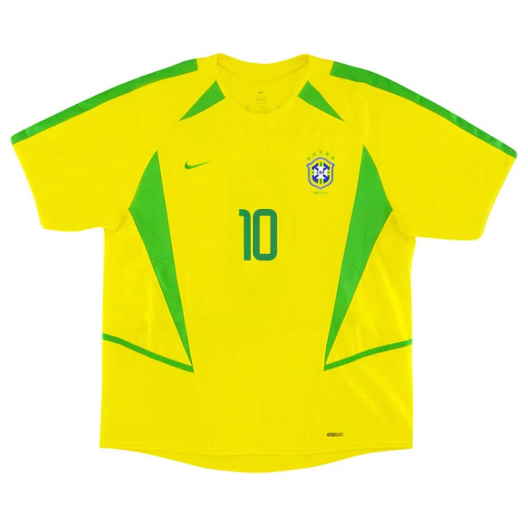Brazil RIVALDO #10 Retro Jersey Home World Cup 2002 - Reps Jerseys