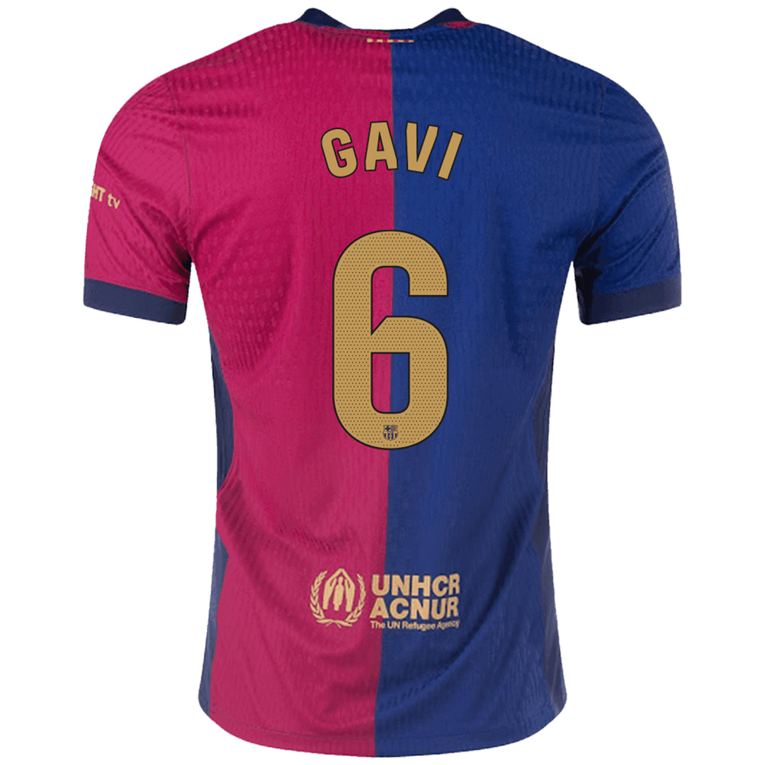 GAVI #6 Barcelona Home Match Jersey 2024/25 - Reps Jerseys