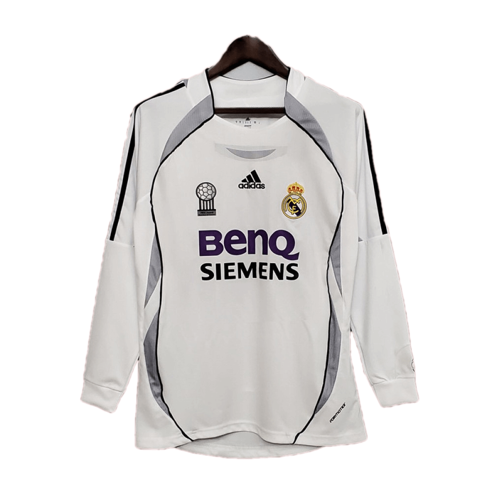 Real Madrid Retro Jersey Long Sleeve Home 2006/07 - Reps Jerseys