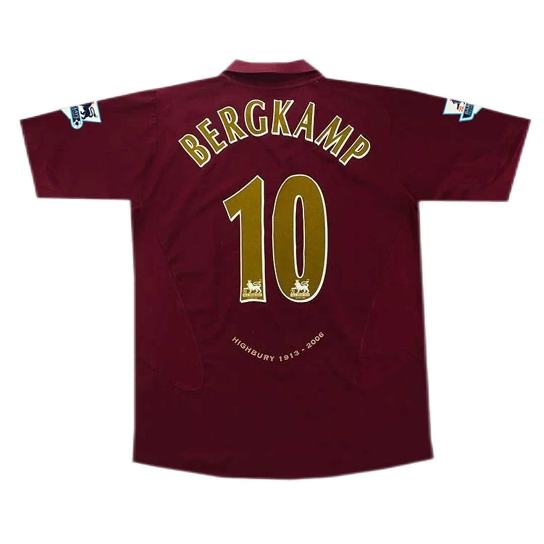 Bergkamp #10 Retro Arsenal Home Jersey 2005/06 - Reps Jerseys