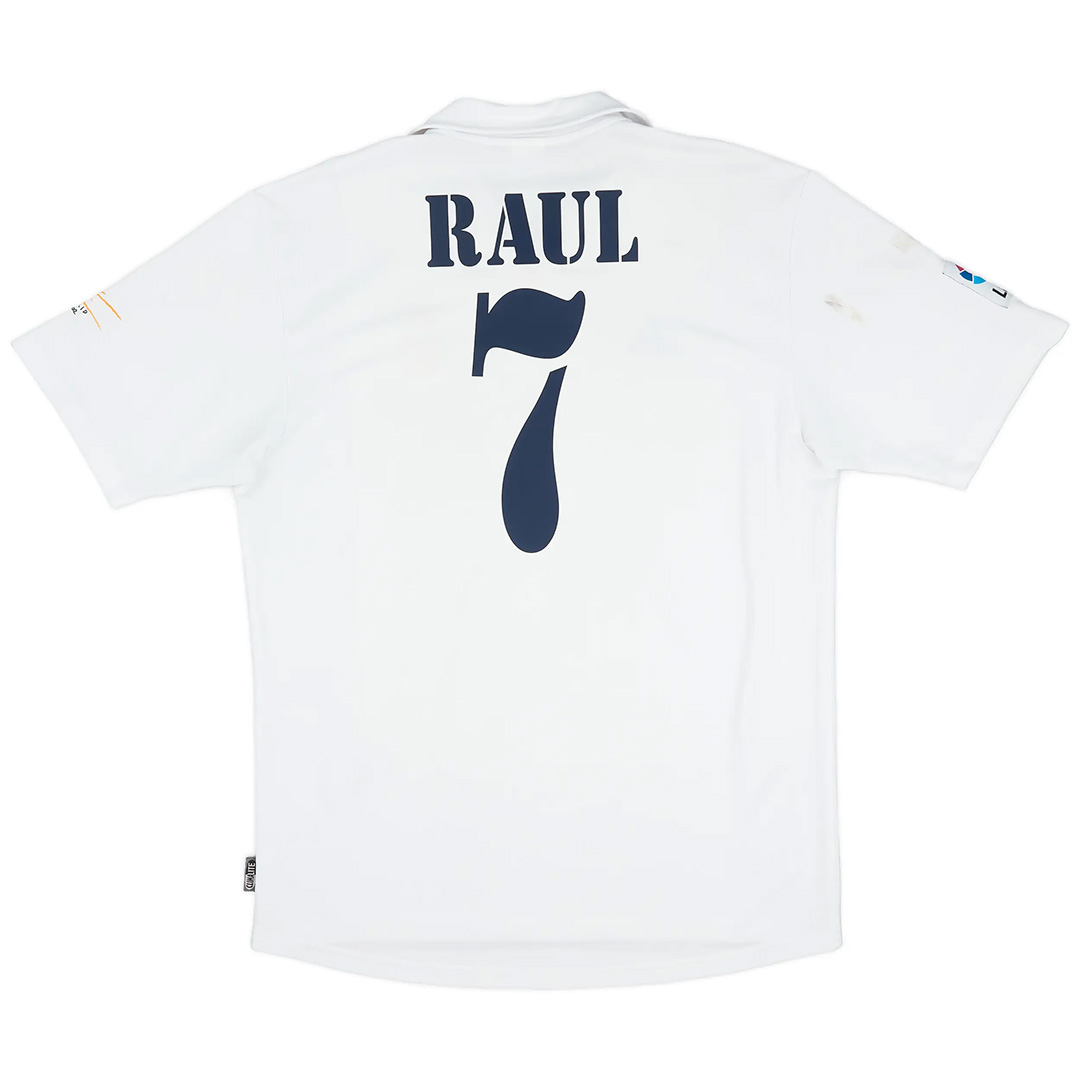 RAUL #7 Real Madrid Retro Jersey Centenary Home 2002/03 - Reps Jerseys