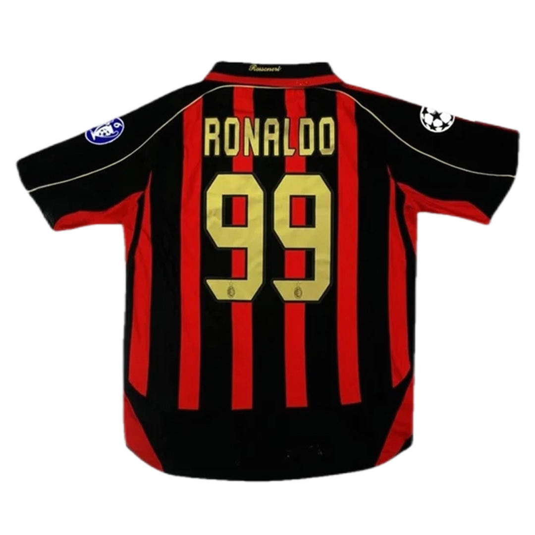 Ronaldo #99 Retro AC Milan UCL Home Jersey 2006/07 - Reps Jerseys