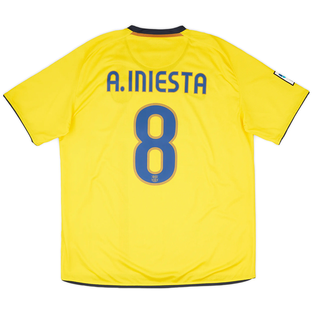 A.INIESTA #8 Barcelona Retro Jersey Away 2008/09 - Reps Jerseys