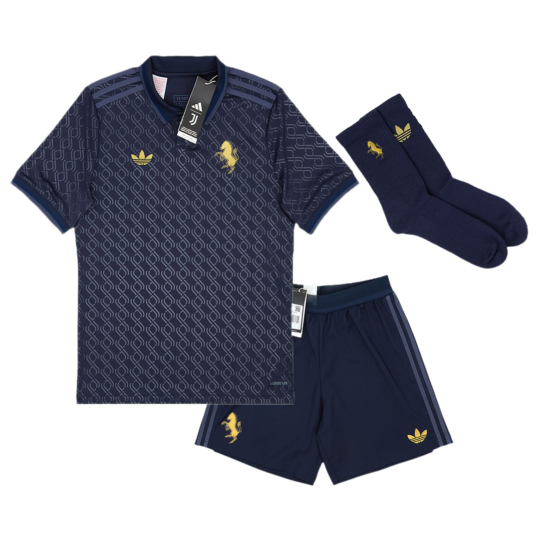 Kids Juventus Third Full Kit (Jersey+Shorts+Socks) 2024/25 - Reps Jerseys