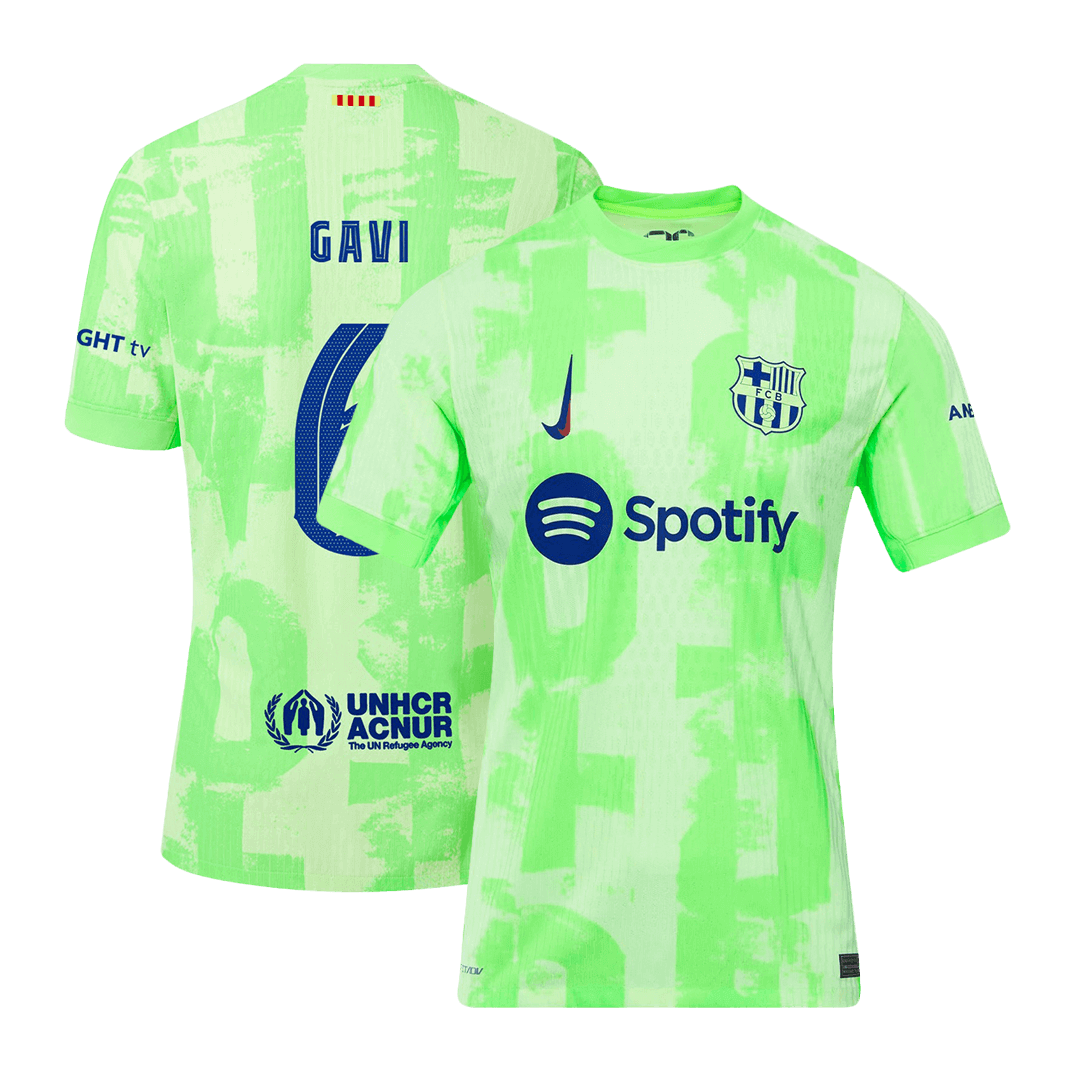 GAVI #6 Barcelona Third Match Jersey 2024/25 - UCL Font - Reps Jerseys