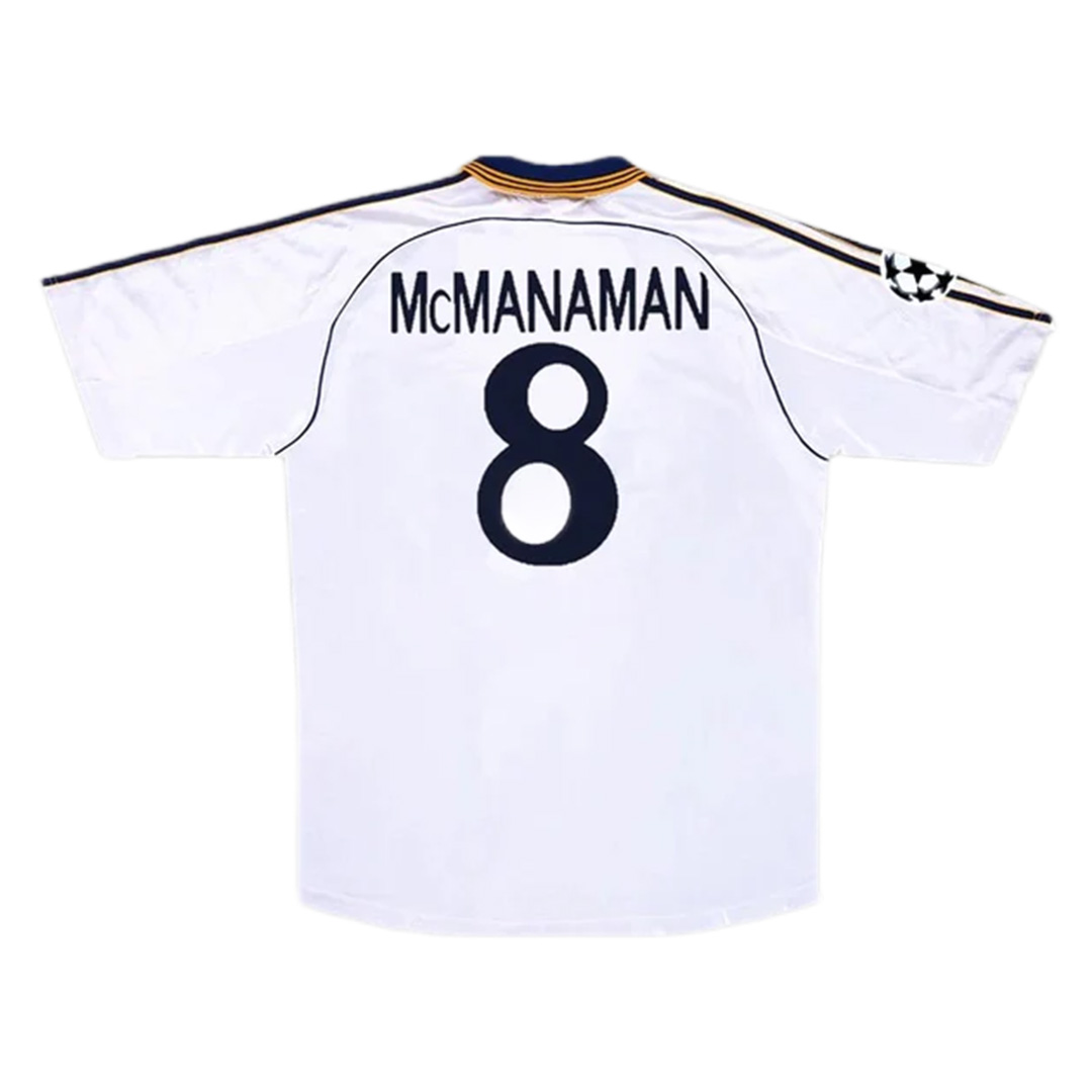 McMANAMAN #8 Retro Real Madrid Home Jersey 1998/00 - Reps Jerseys