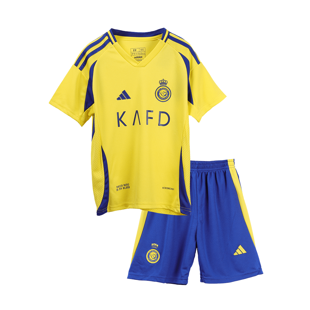 Kids Al Nassr Home Kit Jersey+Shorts 2024/25 - Reps Jerseys
