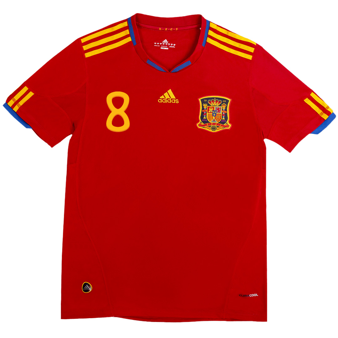 XAVI #8 Retro Spain Home Jersey 2010 - Reps Jerseys