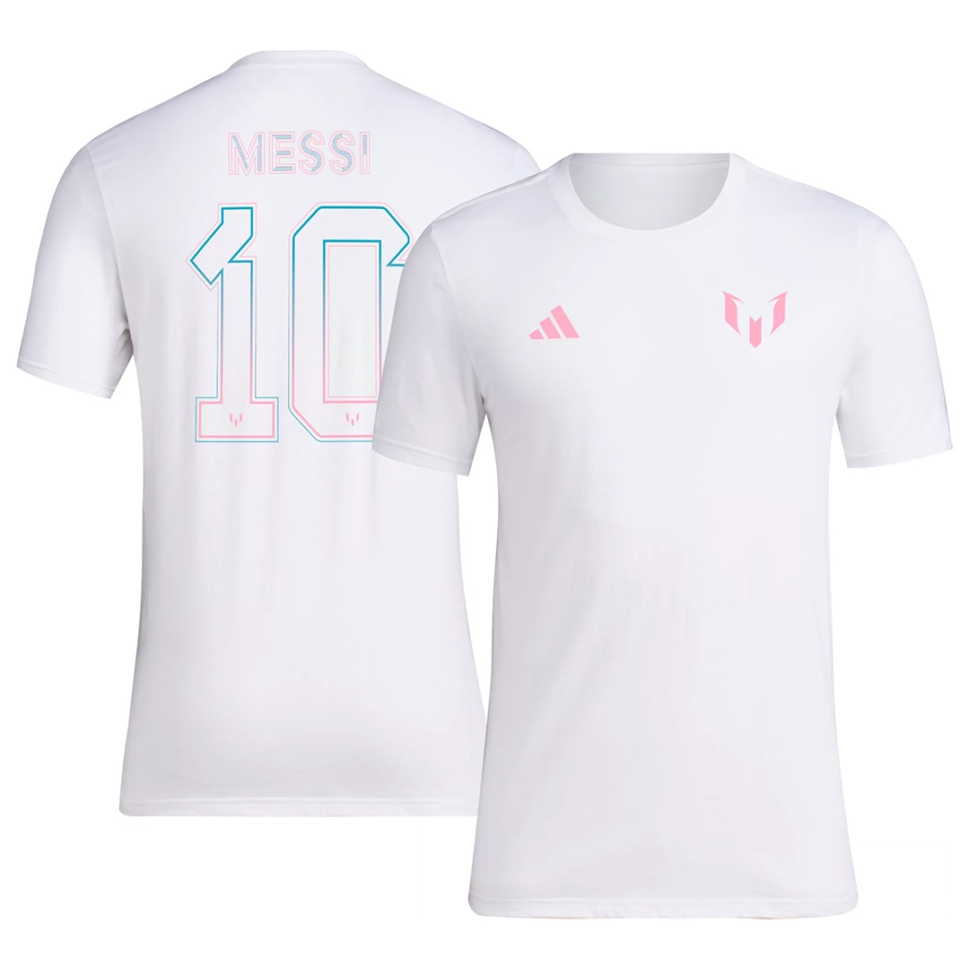 Inter Miami Messi Printing T-Shirt White 2023 - Reps Jerseys