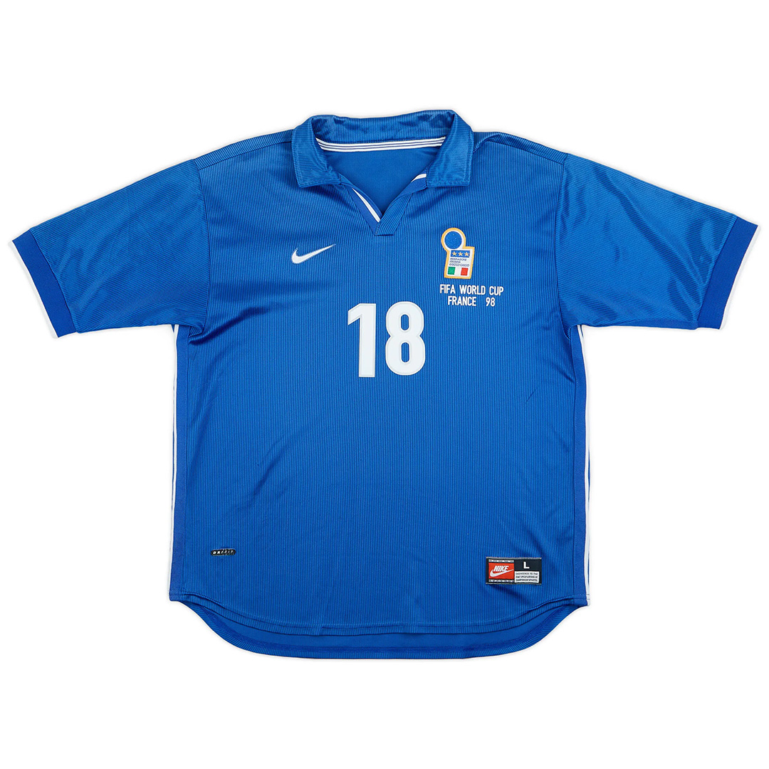 Baggio R. #18 Italy Retro Jersey Home World Cup 1998 - Reps Jerseys