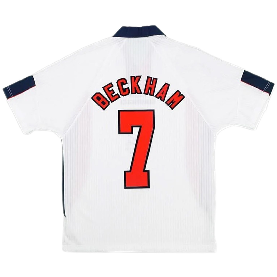 Beckham #7 Retro England Home Jersey World Cup 1998 - Reps Jerseys