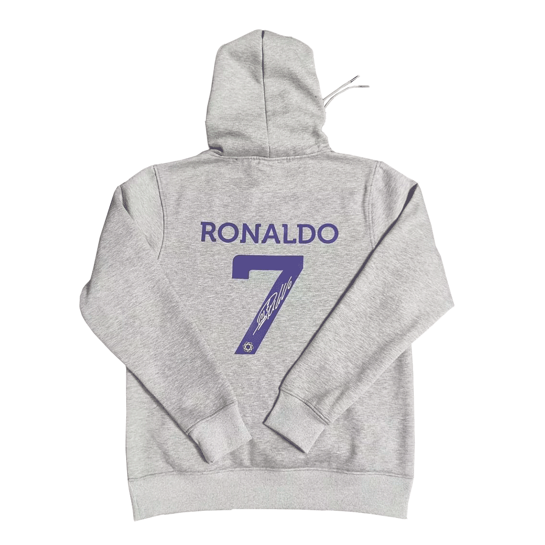 Al Nassr x Ronaldo Sweater Hoodie Gray 2022/23 - Reps Jerseys