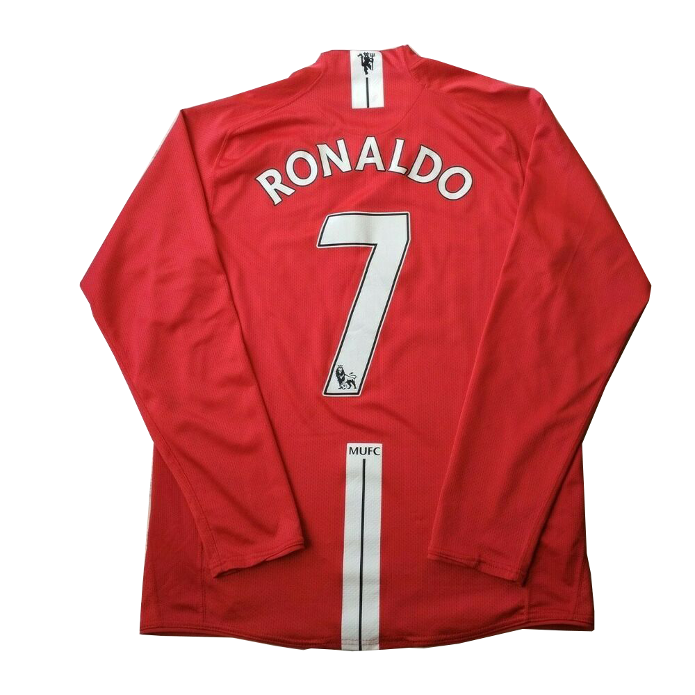 Manchester United RONALDO #7 Retro Jersey Long Sleeve 2007/08 - Reps Jerseys
