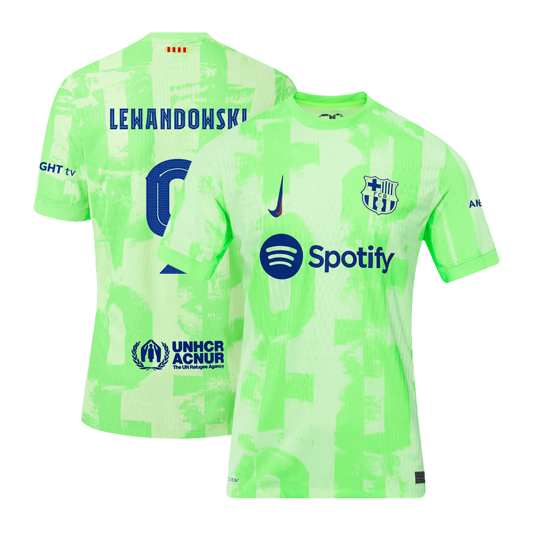 LEWANDOWSKI #9 Barcelona Third Match Jersey 2024/25 - UCL Font - Reps Jerseys