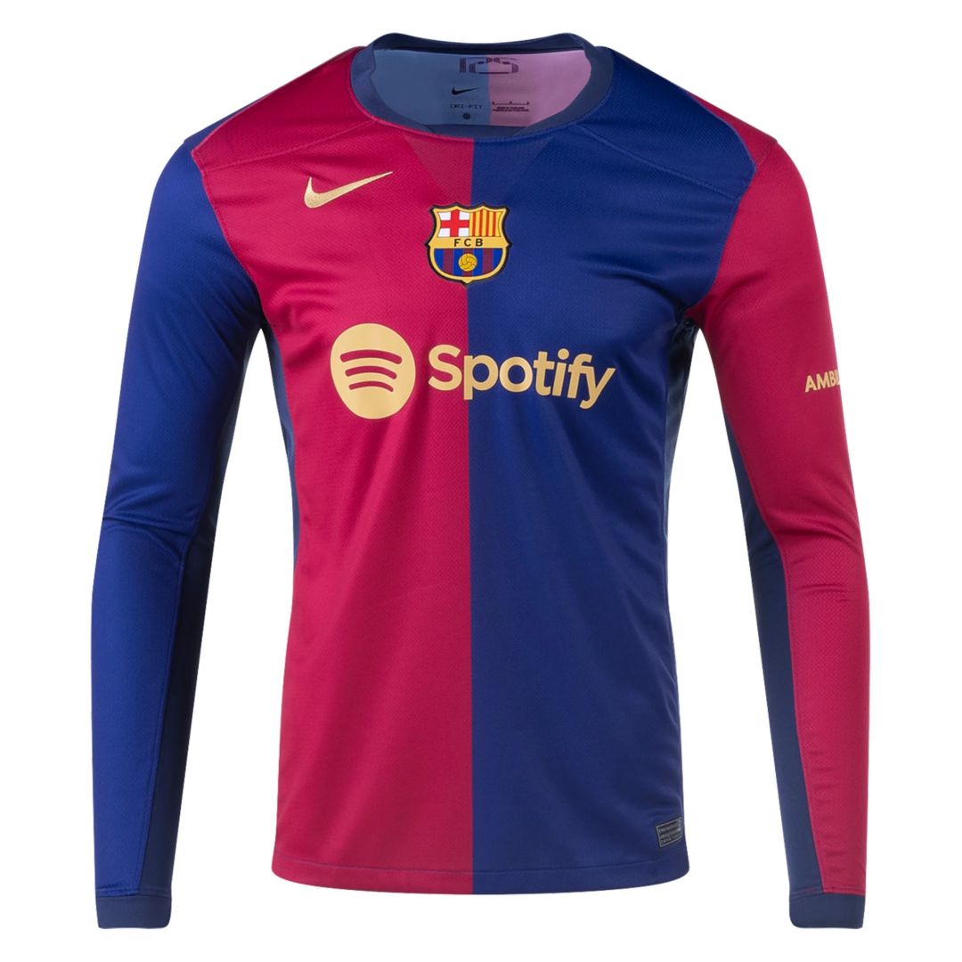Barcelona Home Long Sleeve Jersey 2024/25 - Reps Jerseys