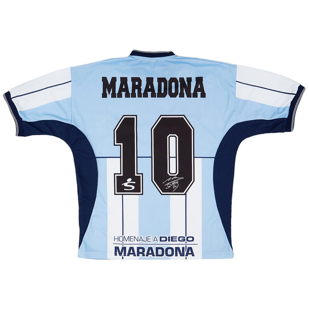 Maradona Argentina Fila Farewell Diego Testimonial Jersey 2001 - Reps Jerseys