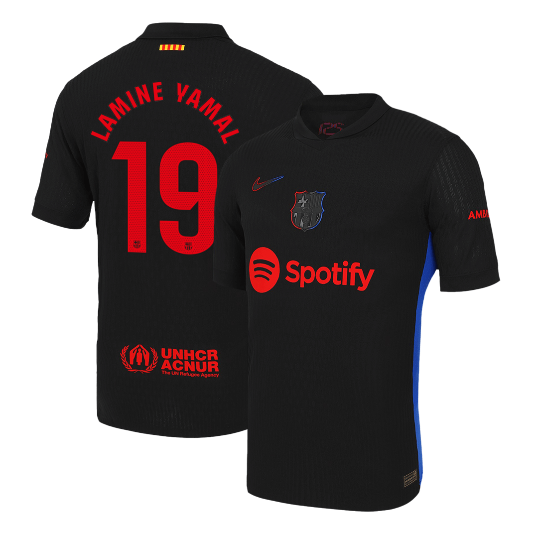 LAMINE YAMAL #19 Barcelona Away Jersey Player Version 2024/25 - Reps Jerseys