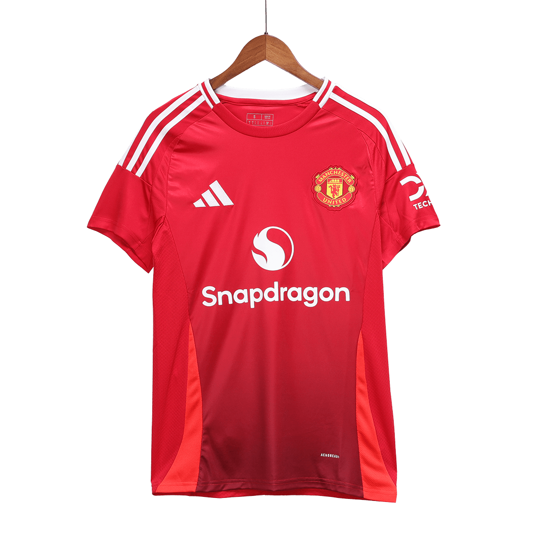 GARNACHO #17 Manchester United Home Jersey 2024/25 - Man United Font - Reps Jerseys