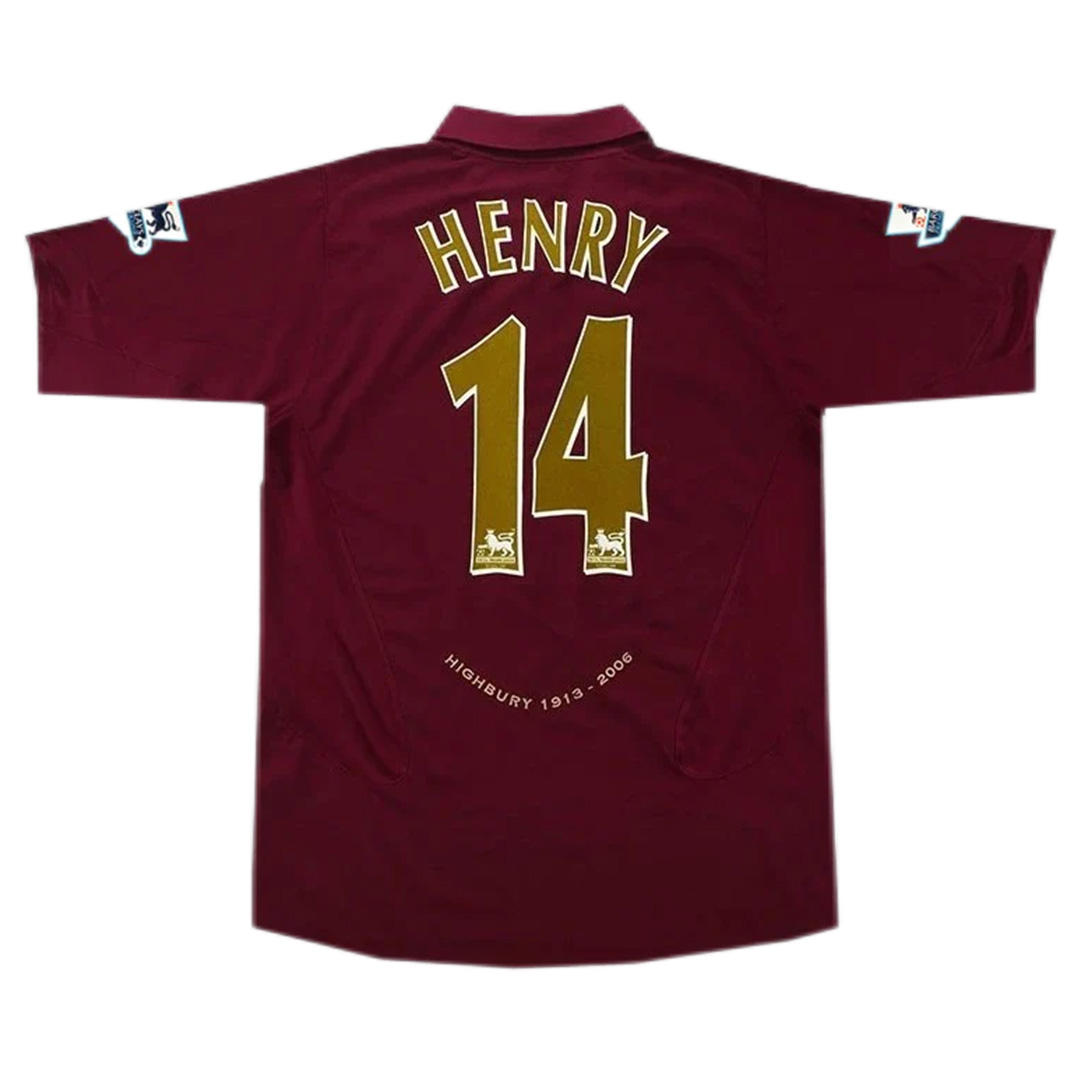Henry #14 Retro Arsenal Home Jersey 2005/06 - Reps Jerseys