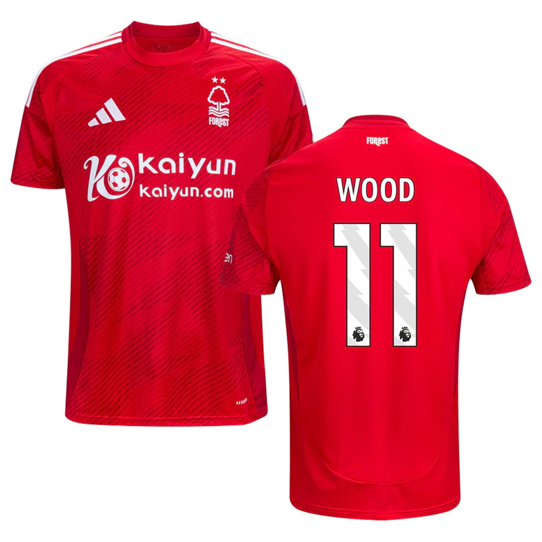 WOOD #11 Nottingham Forest Home Jersey 2024/25 - Reps Jerseys