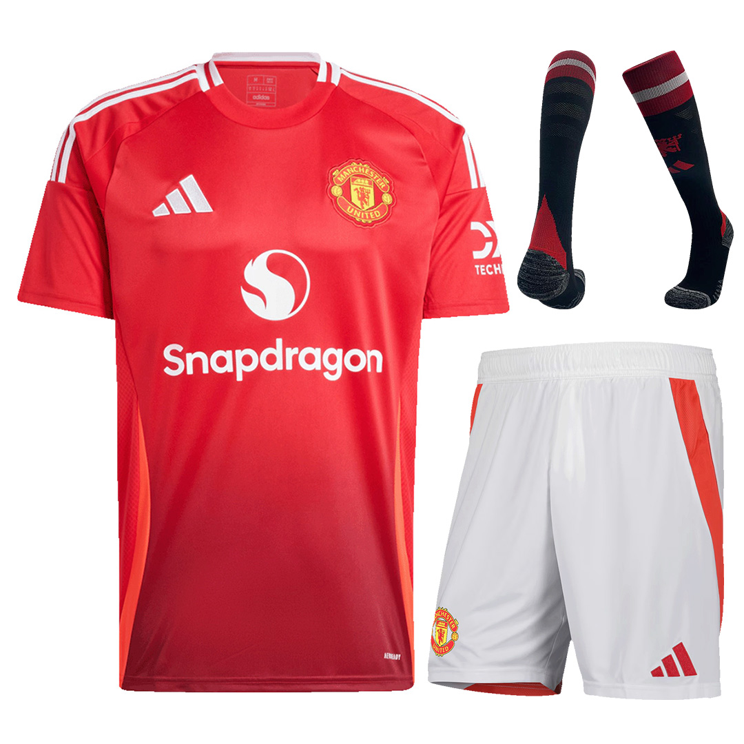 [Super Replica] Manchester United Home Full Kit 2024/25 - Reps Jerseys