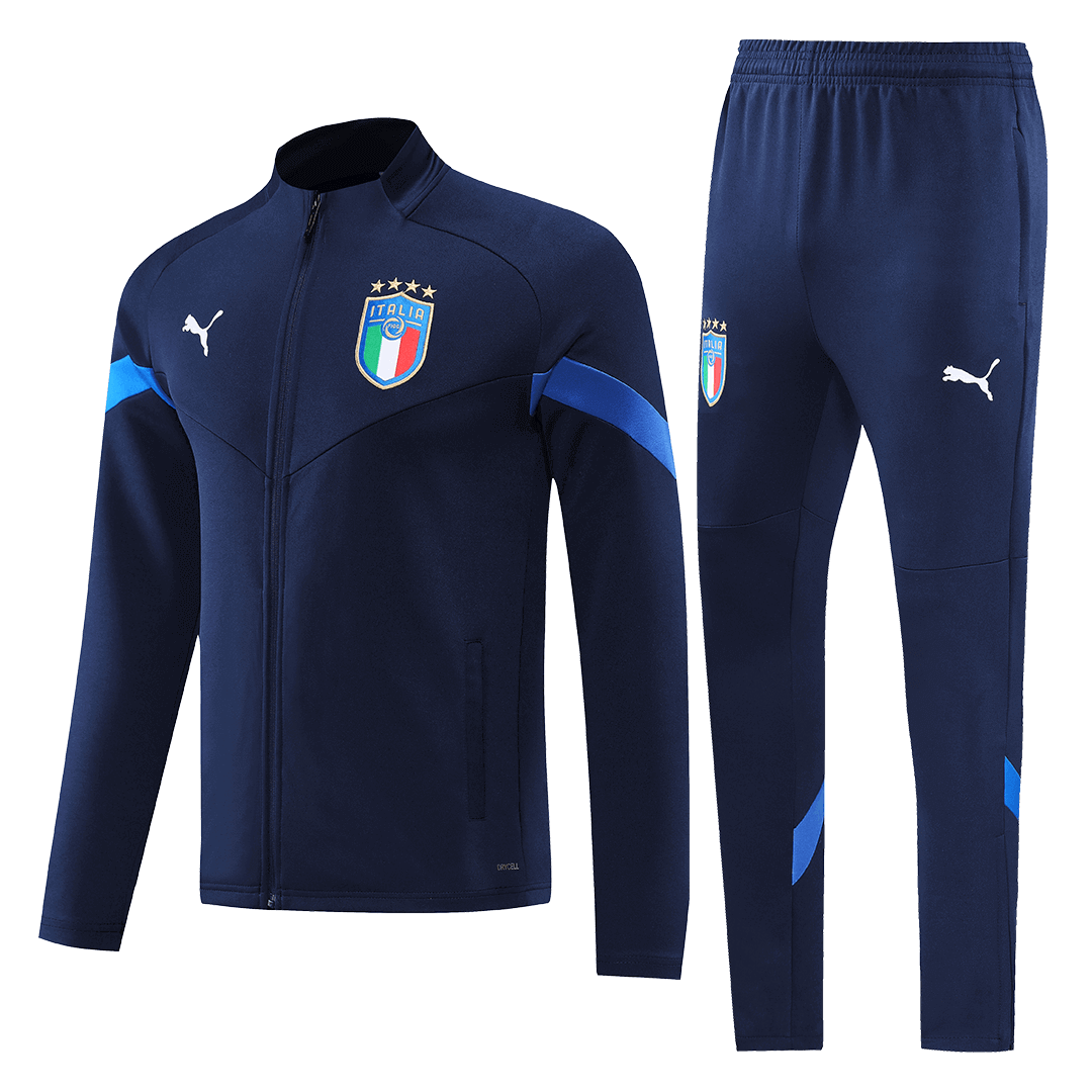 Italy Training Jacket Kit (Jacket+Pants) Navy 2022/23 - Reps Jerseys