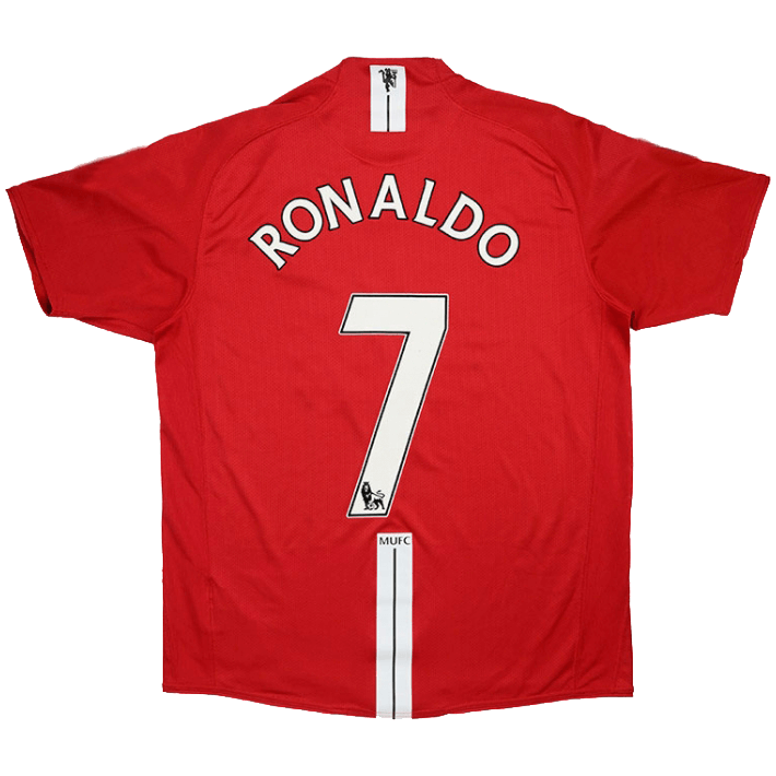 RONALDO #7 Retro Manchester United Home Jersey 2007/08 - Reps Jerseys