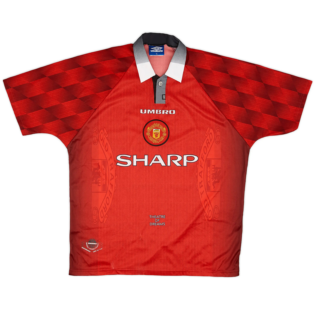 Beckham #10 Manchester United Retro Jersey Home 1996/98 - Reps Jerseys
