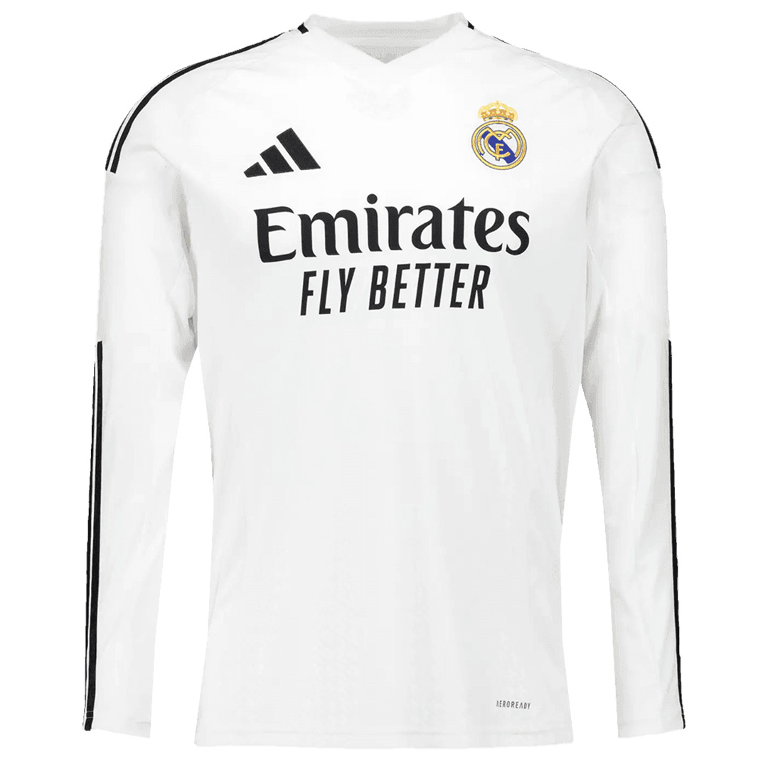 Real Madrid Home Long Sleeve Jersey 2024/25 - Reps Jerseys