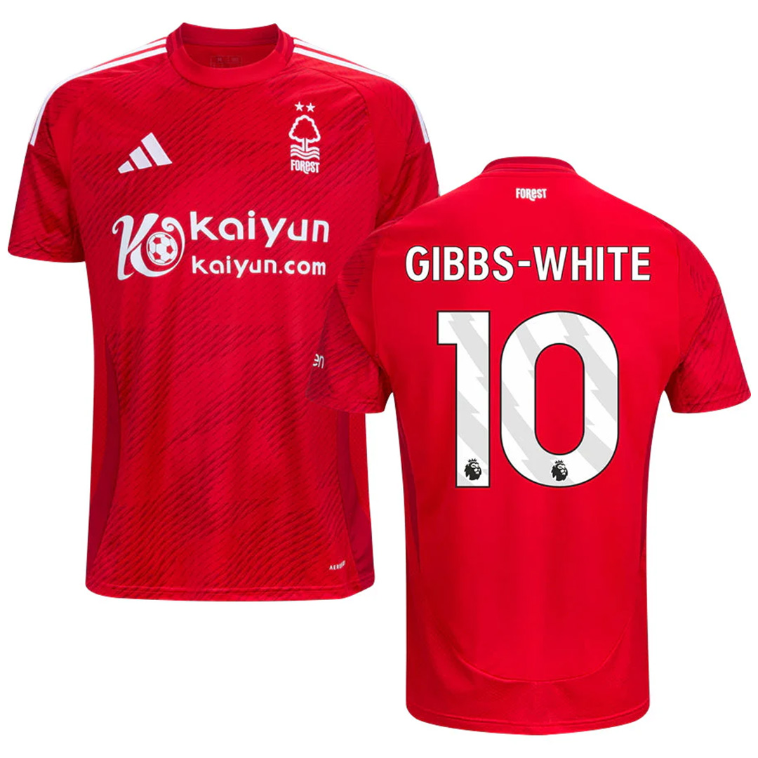 GIBBS-WHITE #10 Nottingham Forest Home Jersey 2024/25 - Reps Jerseys