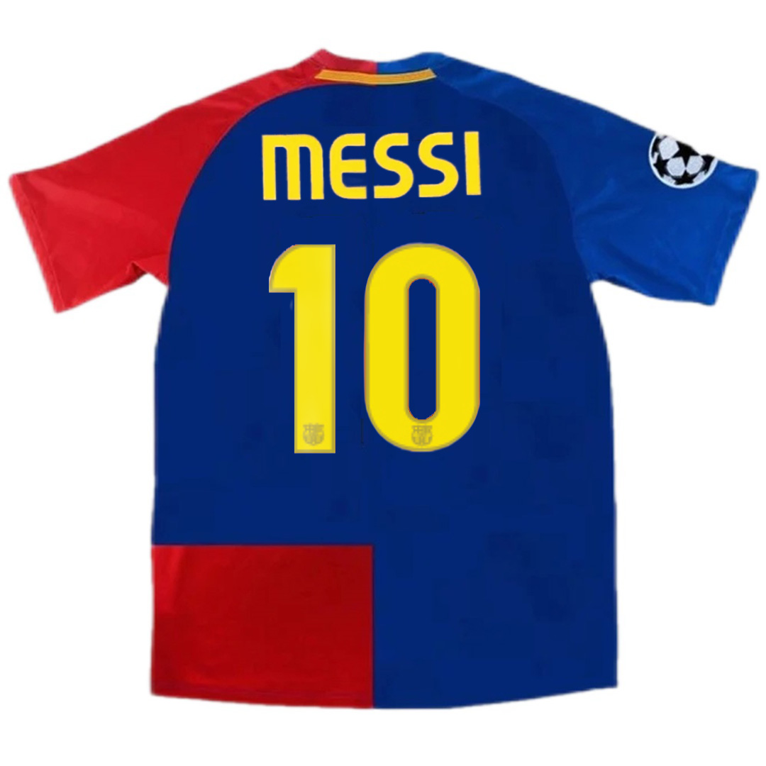 Messi #10 Barcelona UCL Final Retro Home Jersey 2008/09 - Reps Jerseys