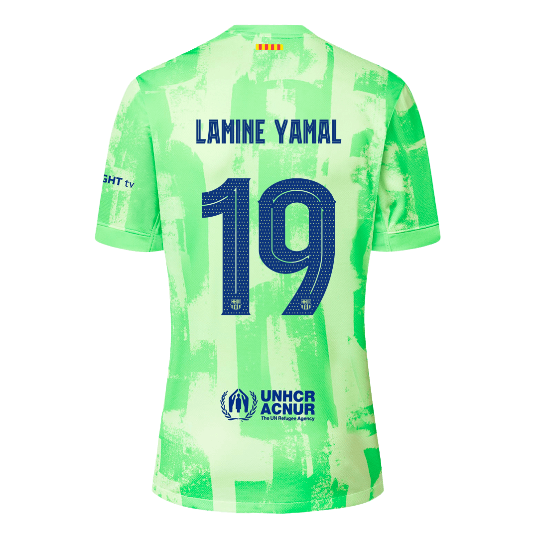 LAMINE YAMAL #19 Barcelona Third Jersey 2024/25 - UCL Font - Reps Jerseys
