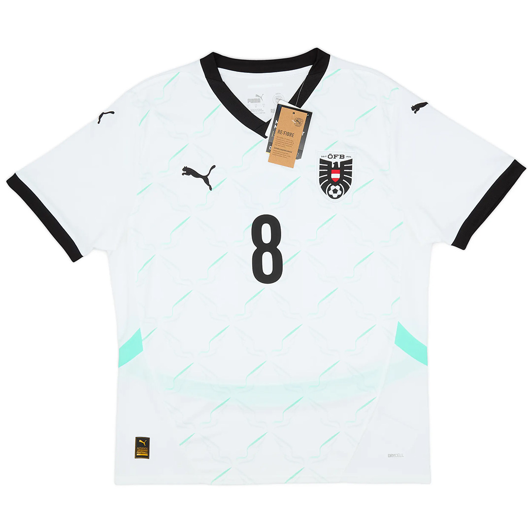 Alaba #8 Austria Away Jersey Euro 2024 - Reps Jerseys