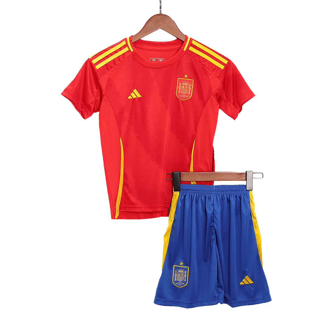 [Super Replica] Kids Spain Home Full Jersey Kit Euro 2024 - Reps Jerseys
