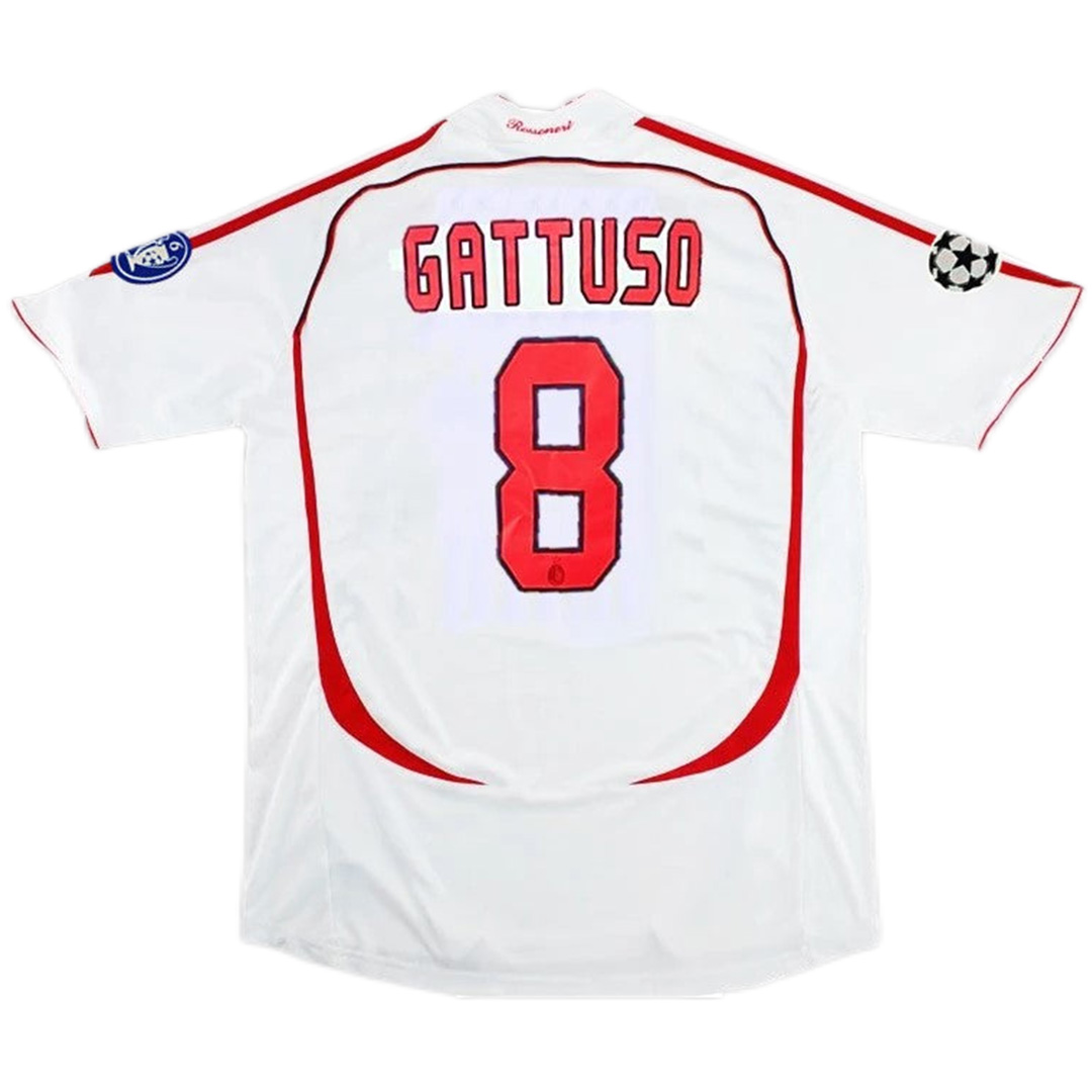GATTUSO #8 Retro AC Milan UCL Final Away Jersey 2006/07 - Reps Jerseys