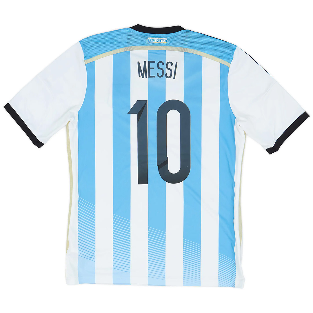 Messi #10 Argentina Retro Home Jersey 2014/15 - Reps Jerseys