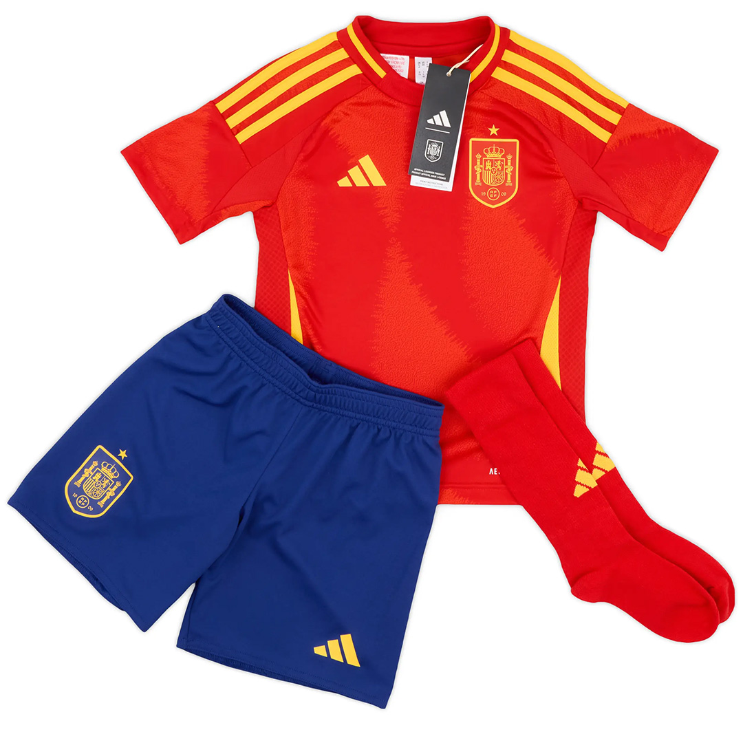 [Super Replica] Kids Spain Home Full Jersey Kit Euro 2024 - Reps Jerseys