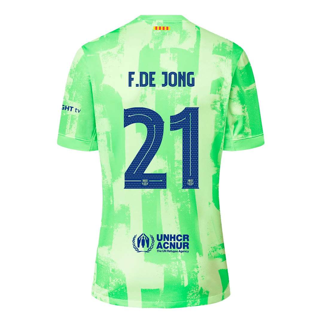 F.DE JONG #21 Barcelona Third Jersey 2024/25 - UCL Font - Reps Jerseys