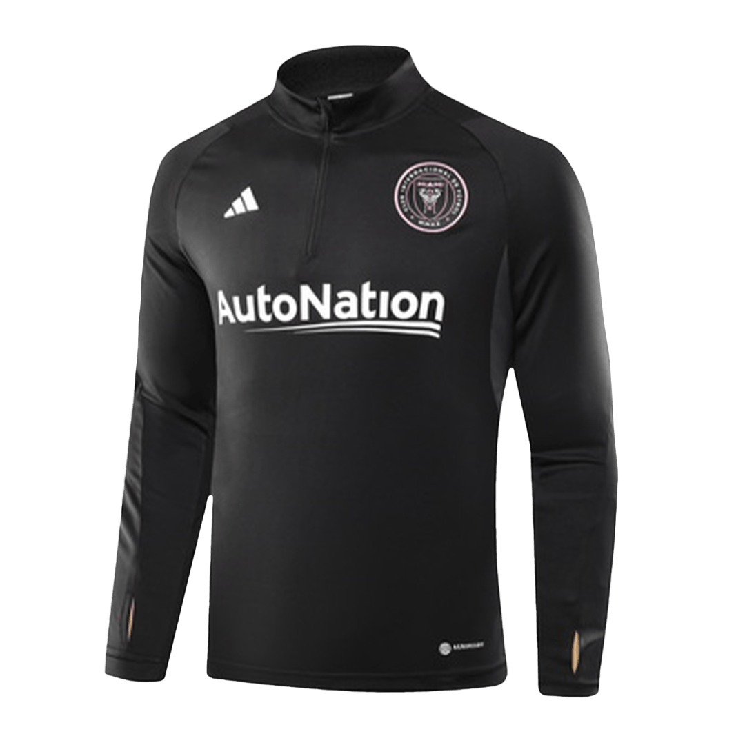 Inter Miami CF Zipper Sweatshirt Kit(Top+Pants) Black 2023 - Reps Jerseys