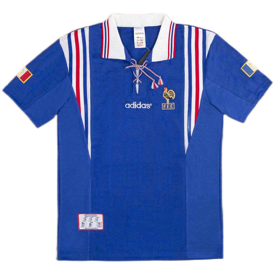 Retro France Home Jersey Euro Cup 1996 - Reps Jerseys