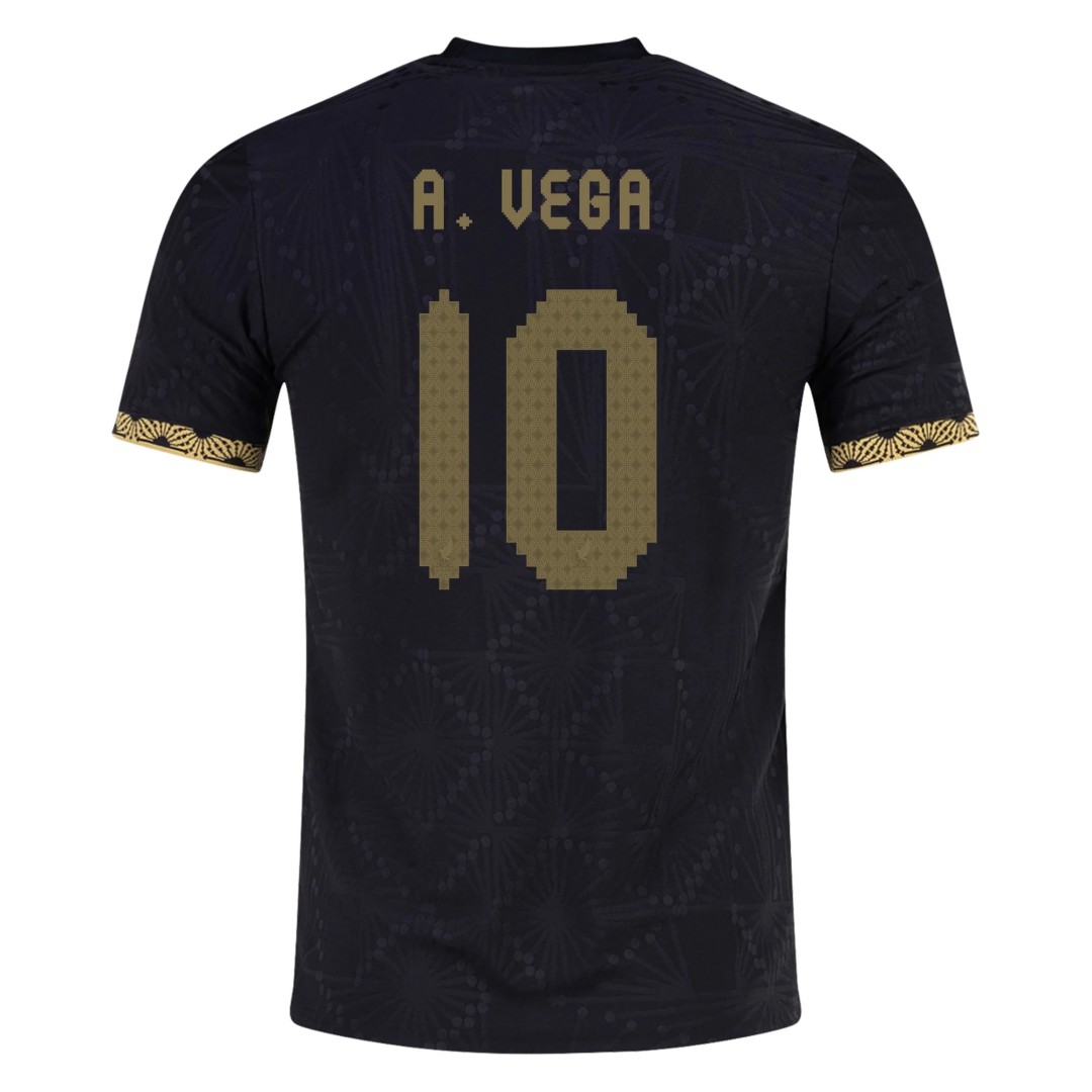 A. VEGA #10 Mexico Third Jersey Gold Cup Player Version 2025 - Reps Jerseys